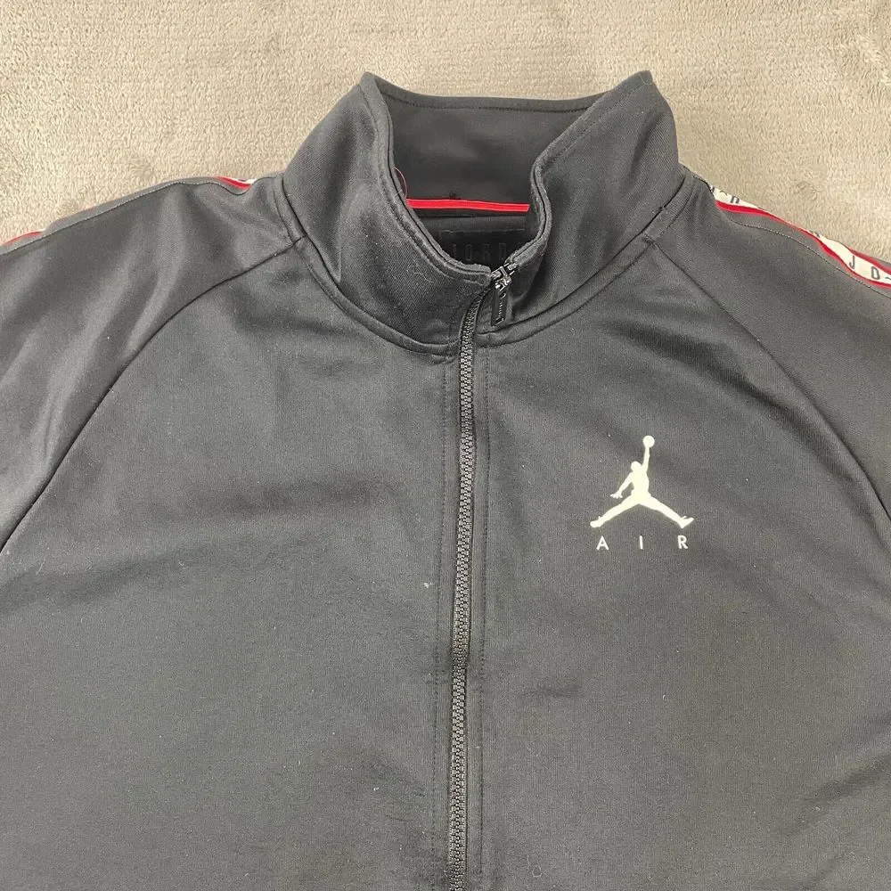 Nike Air Jordan Jumpman Tricot Tracksuit Jacket Black AQ2691-010‎ Men's XL